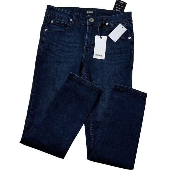 Hudson Kids Jeans Jude Original Skinny Size 10 Street Dark Wash Stretch Denim - Picture 3 of 13
